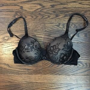 Maidenform black lace pushup bra 34C